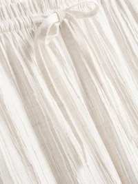 Crinkle Straight-Leg Trousers