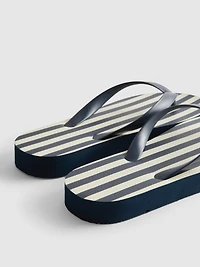 Striped Flatform Flip Flops