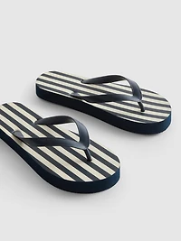 Striped Flatform Flip Flops