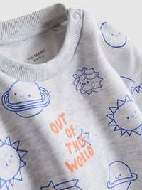 0-18mths | Sweatshirt and Cuffed Joggers Newborn Set