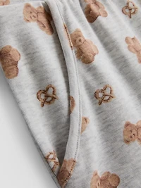 Love To Lounge Printed Bear Pajama Shorts