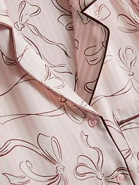 Printed Satin Boyfriend Pajamas