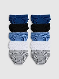 1.5-15yrs | 10pk Pure Cotton Briefs