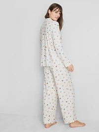 Love To Lounge Printed Boyfriend Pajamas