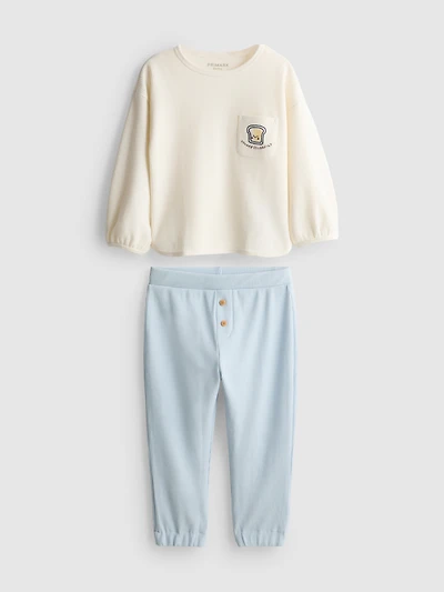 0-18mths | Cotton Rich Sweatshirt and Joggers Newborn Set