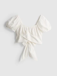 The Primark Scene | Cotton Blend Bow Detail Top