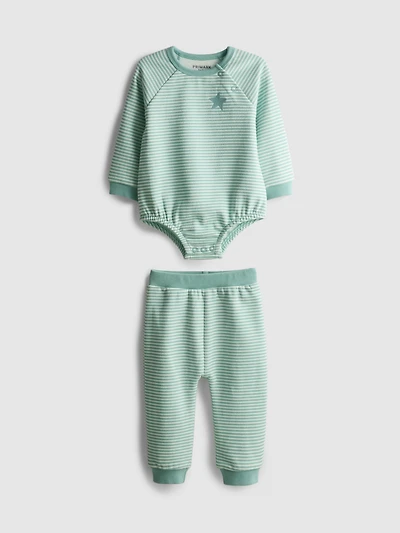 0-18mths | Cotton-Rich Onesie and Joggers Newborn Set