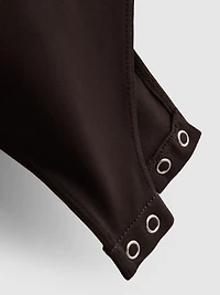 Halter-Neck Plunge Bodysuit
