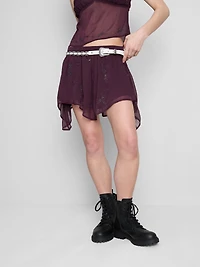 The Primark Scene | Mesh Beaded Ruffle Mini Skirt