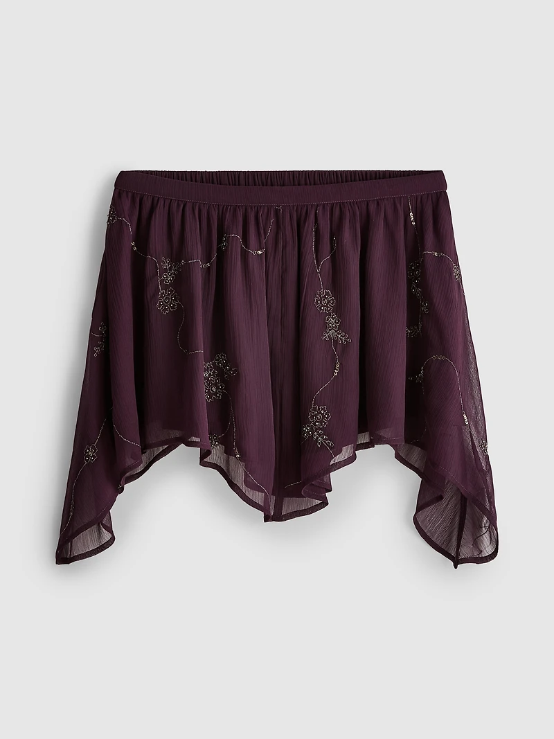 The Primark Scene | Mesh Beaded Ruffle Mini Skirt