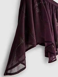 The Primark Scene | Mesh Beaded Ruffle Mini Skirt