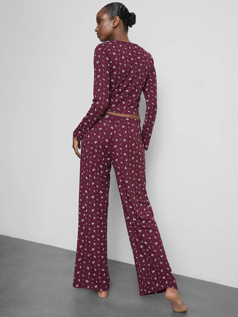 Love To Lounge Floral Printed Pajama Bottoms