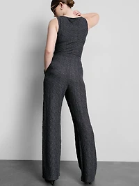 Straight-Leg Crinkle Pants
