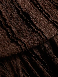 Lace Ruffle Mini Skirt