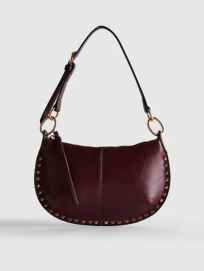 Paula Echevarría Faux Leather Studded Shoulder Bag