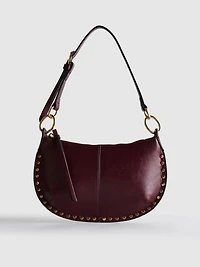 Paula Echevarría Faux Leather Studded Shoulder Bag