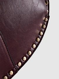 Paula Echevarría Faux Leather Studded Shoulder Bag