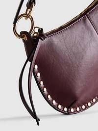 Paula Echevarría Faux Leather Studded Shoulder Bag