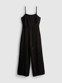 Strappy Belted Wide-Leg Jumpsuit
