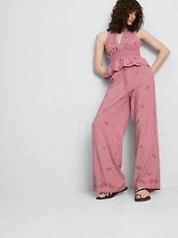 The Primark Scene | Embroidered Paisley Wide Leg Pants