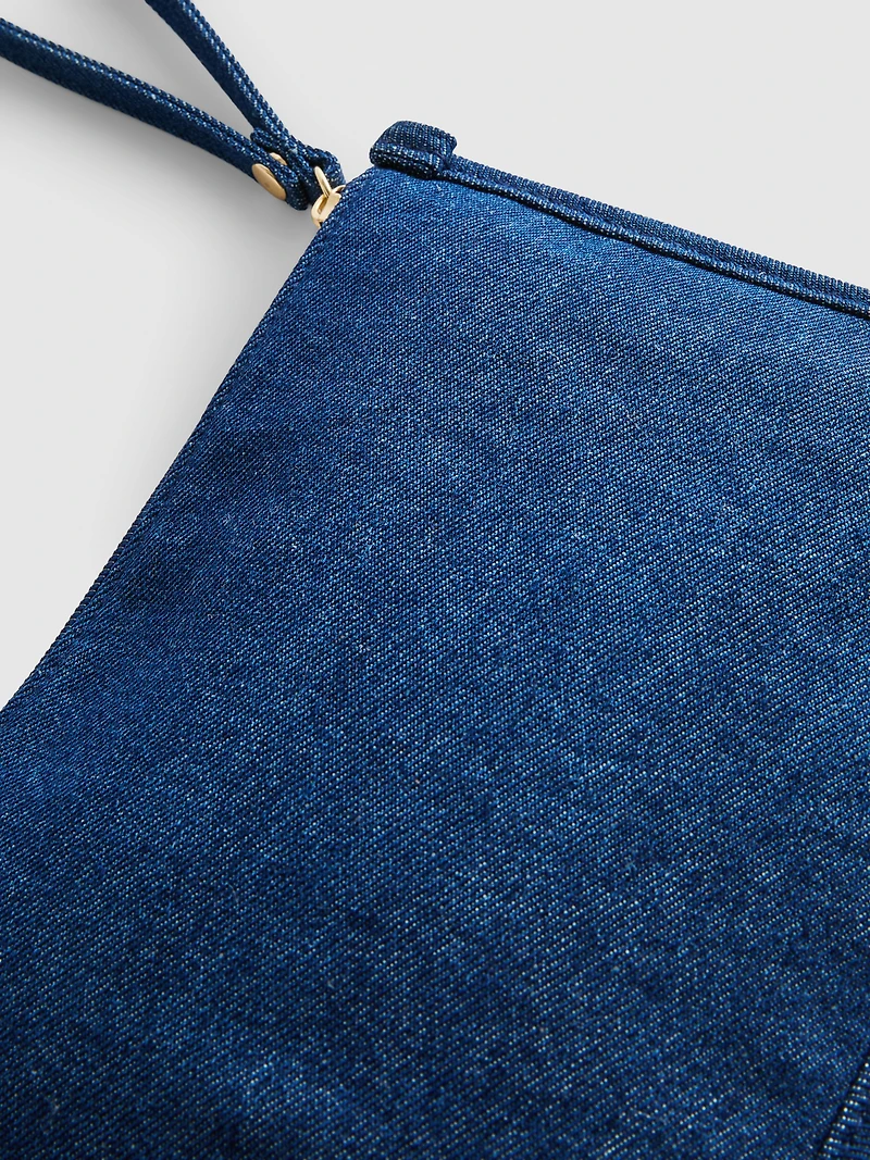 Initial Zip-Up Clutch Bag