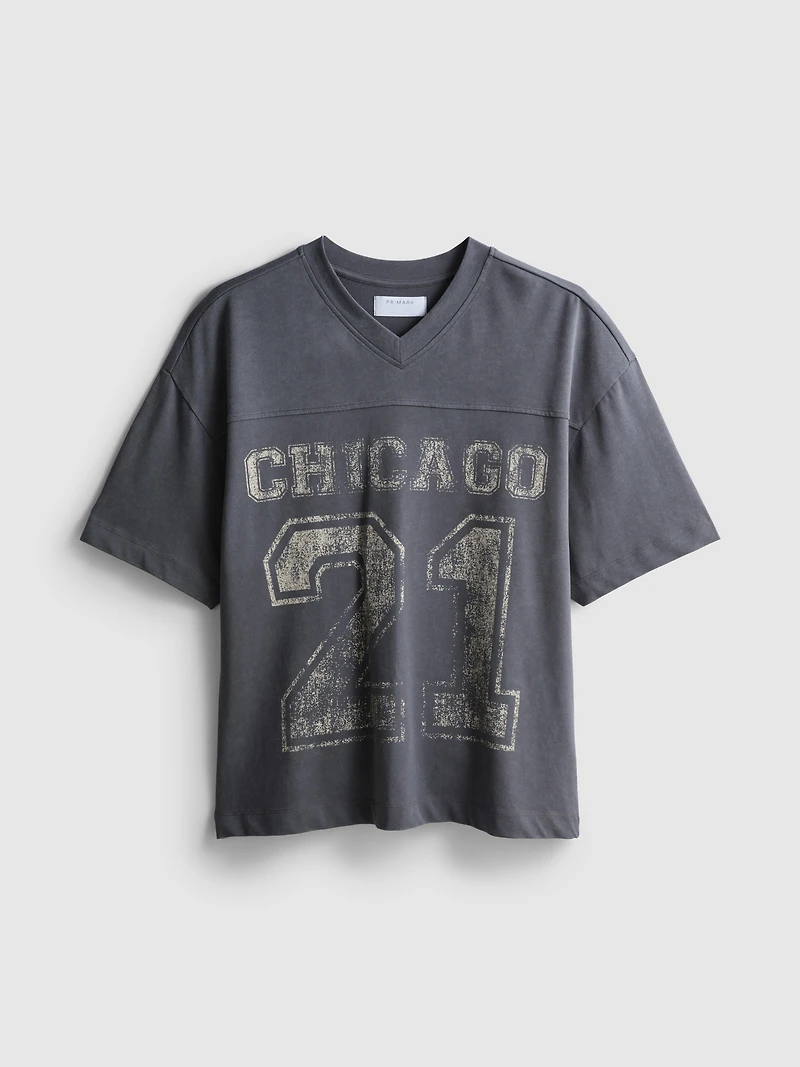 Chicago Graphic V-Neck T-Shirt