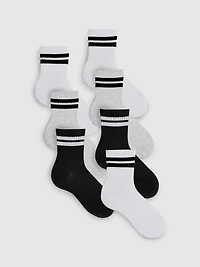7pk Ribbed Sports Socks