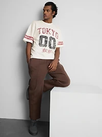Tokyo Short Sleeve Distressed Graphic T-Shirt