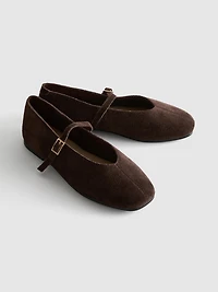 The Edit Leather Ballet Flats