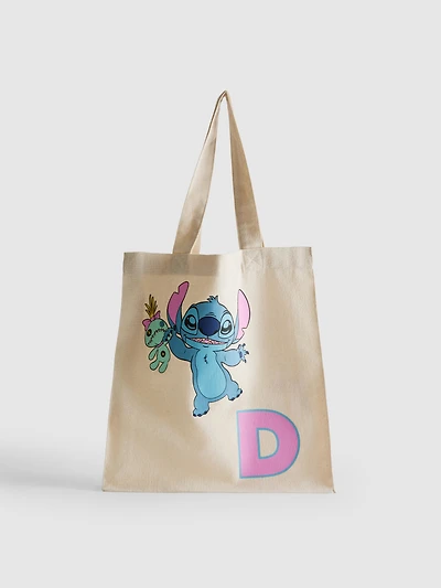 Disney's Stitch Initial Tote Bag