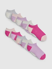 10pk Cotton-Rich Sneaker Socks