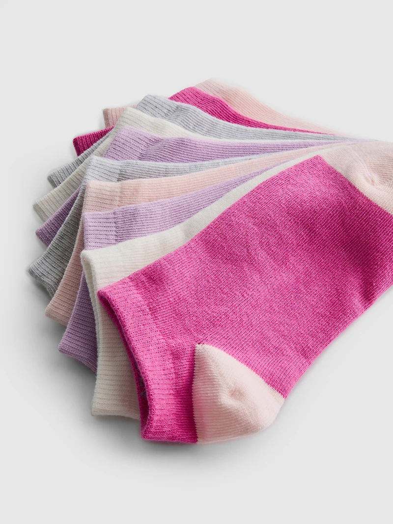 10pk Cotton-Rich Sneaker Socks