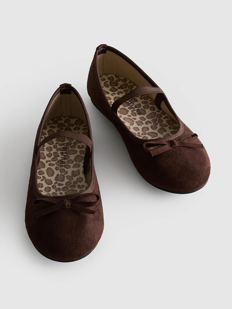 Bow-Detail Ballet Flats
