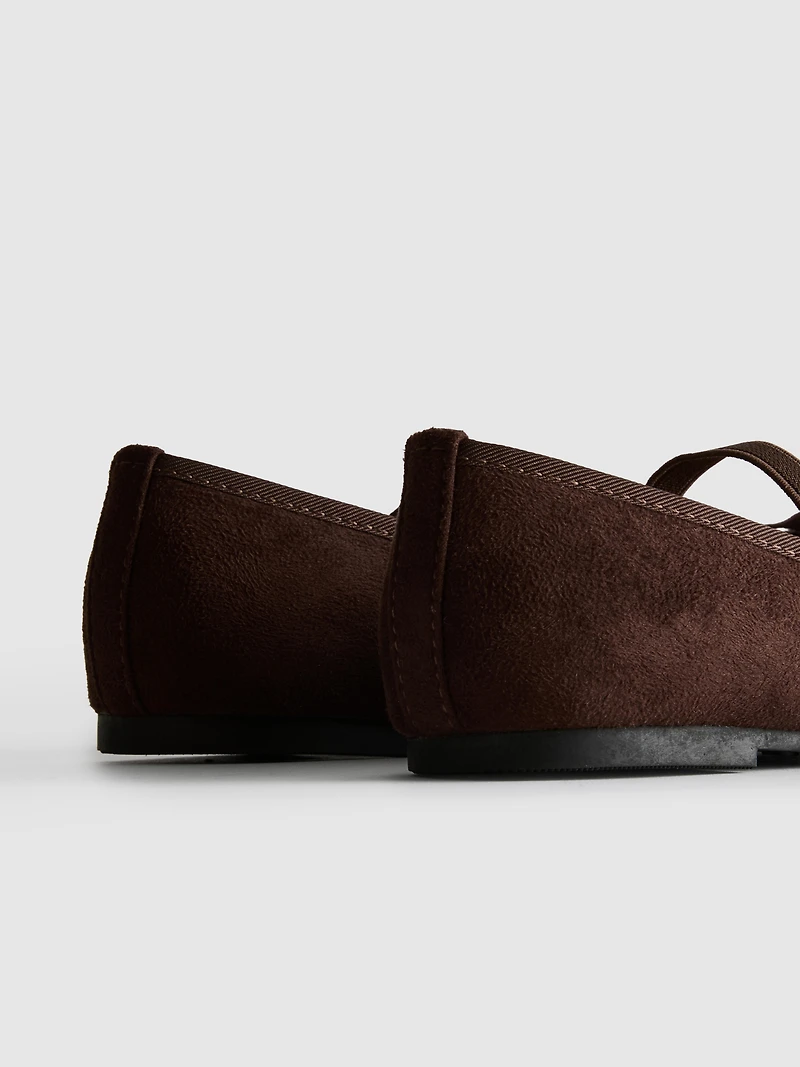 Bow-Detail Ballet Flats