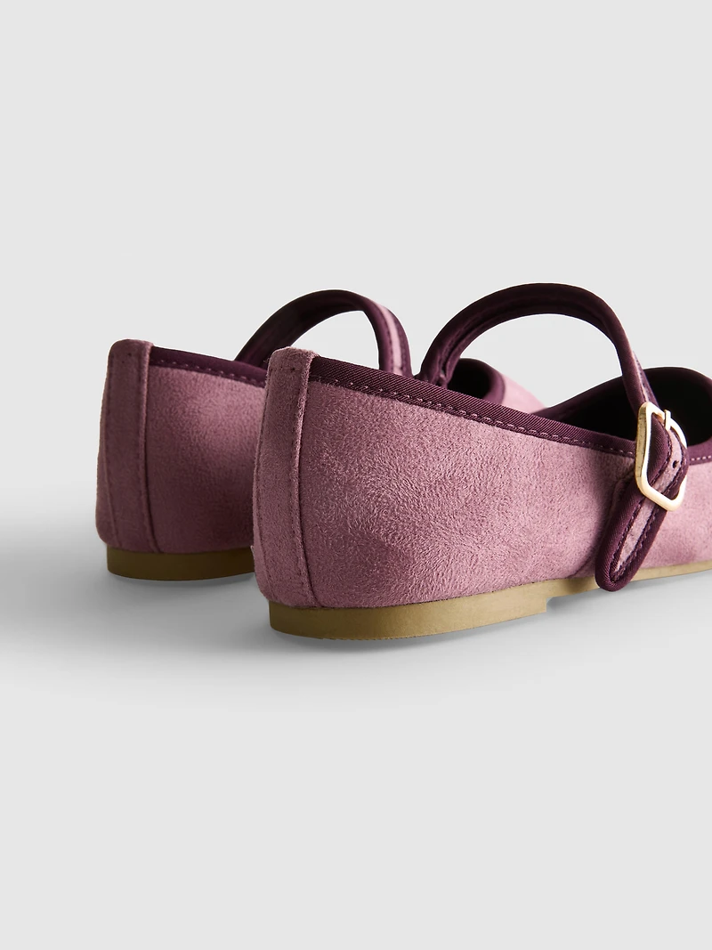 Faux Suede Flats