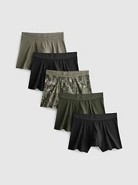 5pk Authentic Apparel Cotton Stretch Trunks