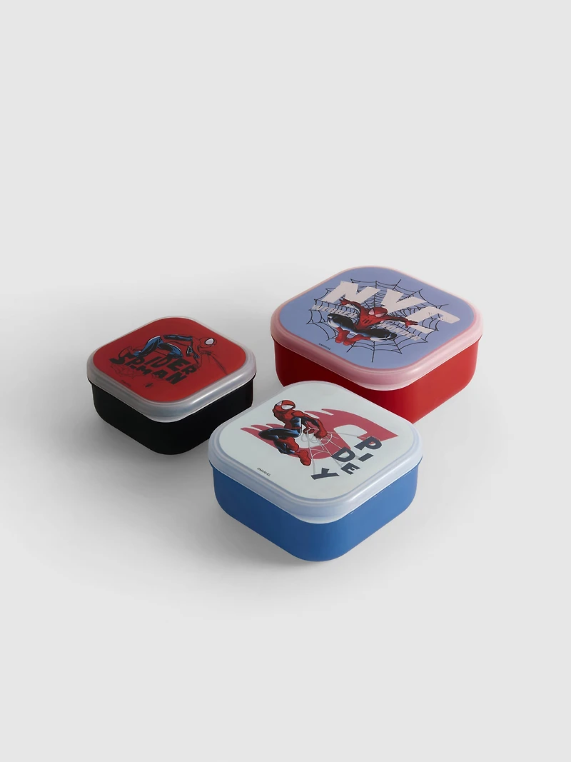 3pk MARVEL Spider-Man Snack Pots
