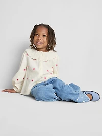 1-9yrs | Crochet Collared Blouse