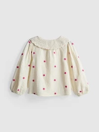 1-9yrs | Crochet Collared Blouse