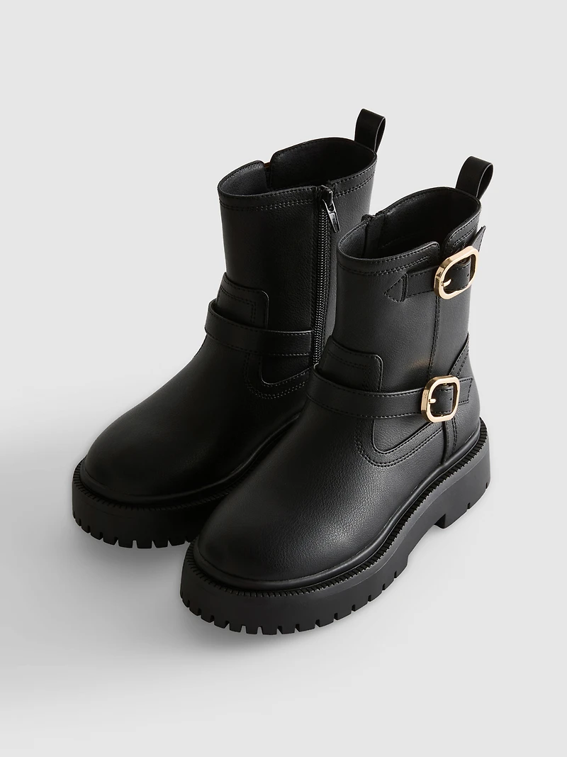 Buckle Detail Ankle Boots