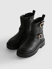 Buckle Detail Ankle Boots