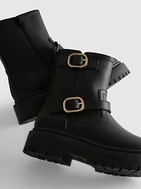 Buckle Detail Ankle Boots