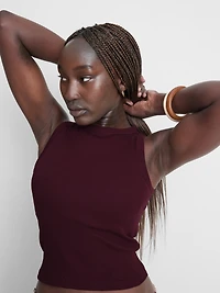 Ribbed Built-In Bra Tank
