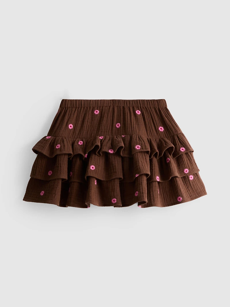 1-9yrs | Embroidered Rara Skirt