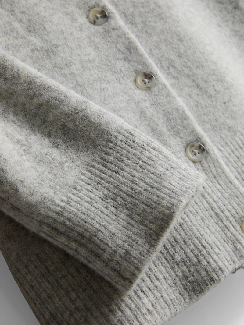 Essential Knitted Crewneck Cardigan