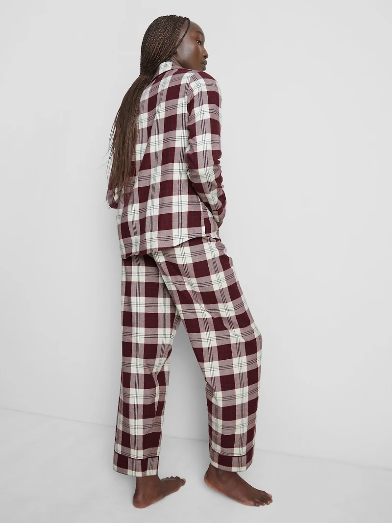 Pure Cotton Flannel Boyfriend Pajamas