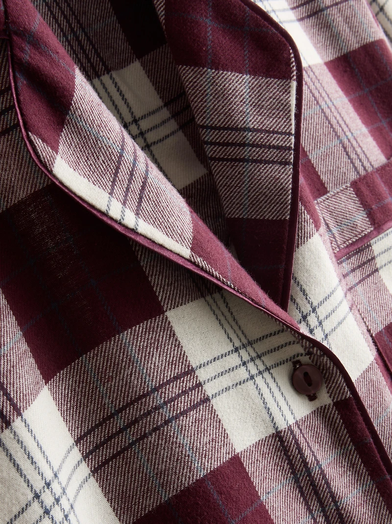 Pure Cotton Flannel Boyfriend Pajamas