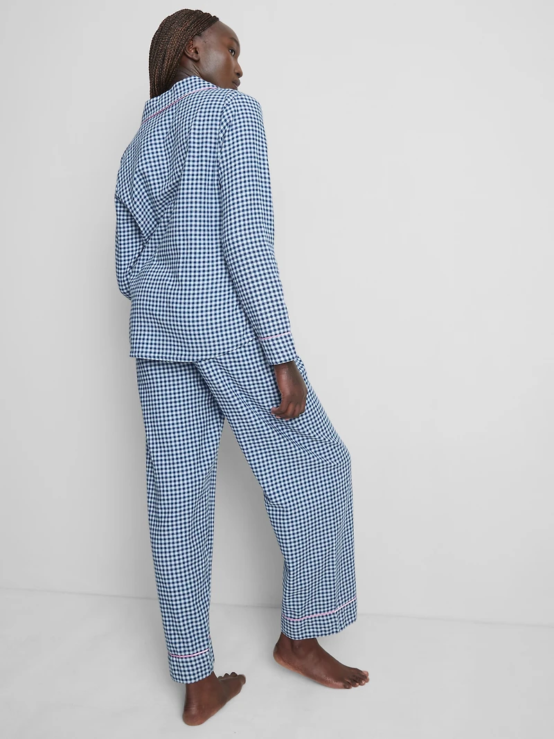 Pure Cotton Flannel Boyfriend Pajamas