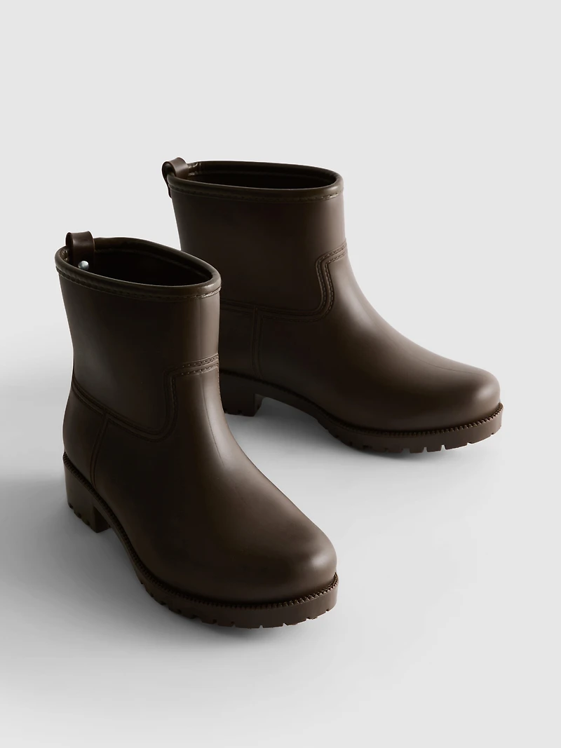 Chunky Ankle Rain Boots