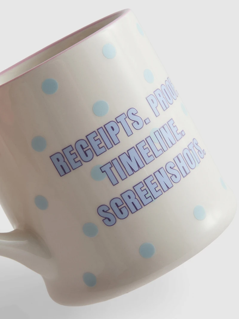 Polka Dot Slogan Mug